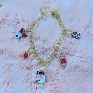 Hand made Christmas charm bracelet